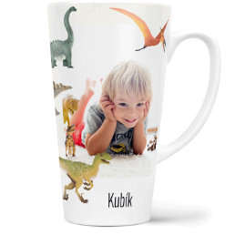 Fotohrnček latte veľký - originálny darček - Dinosaurus